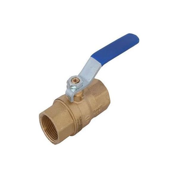 Js Kugelhahn, Schwer, Dn15, 1/2" Bl 58Mm,St-Gr.Blau,Ms-Blank,Dvgw"-image