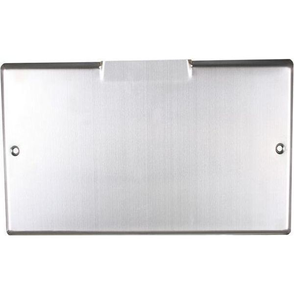 Js Abdeckung Mit Schrauben,2-Fach Chrom-Nickel-Stahl,Mattiert-image