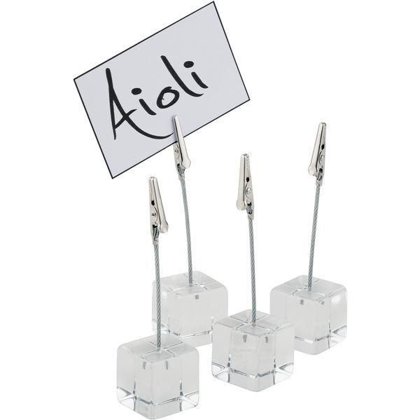 Aps Tafelhalter / Schilder / Beschriftungscl Kartenhalter, 4Er Set 74-image