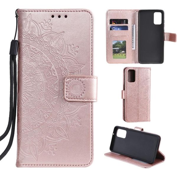 Custodia Per Samsung Galaxy S20 Custodia Per Cellulare Flip Cover Protettiva Mandala Rosegold-image