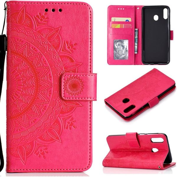 Huawei P40 Lite E Custodia Del Telefono Cellulare Flip Case Cover Custodia Del Telefono Cellulare Mandala Rosa-image