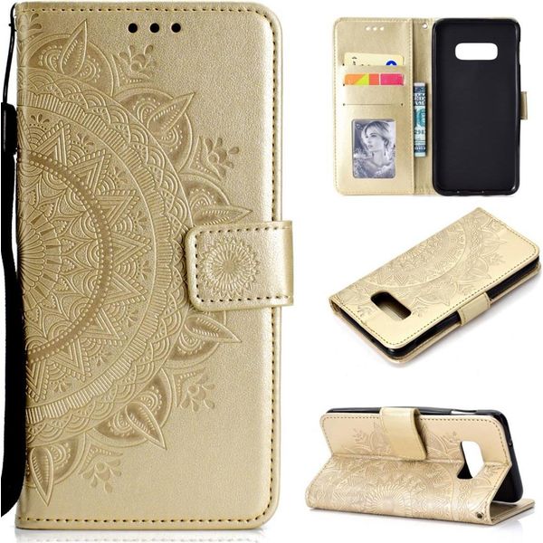 Custodia Per Samsung Galaxy S10E Custodia Del Telefono Cellulare Flip Case Cover Copertura Protettiva Mandala-image