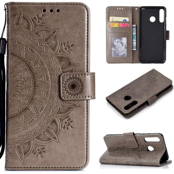 Huawei P30 Lite Custodia Del Telefono Cellulare Flip Case Cover Bumper Mandala Rosegold-image