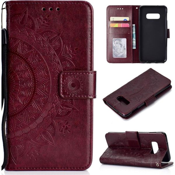 Custodia Per Samsung Galaxy S10E Custodia Per Cellulare Flip Cover Protettiva Mandala Rosegold-image
