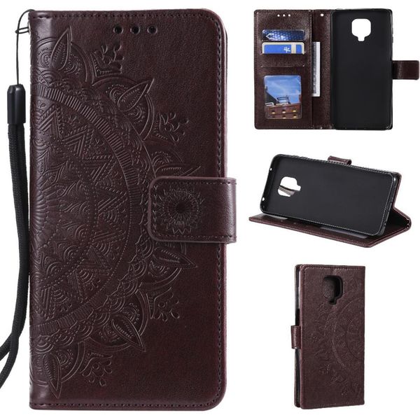 Xiaomi Redmi Note 9 Pro Custodia Del Telefono Cellulare Flip Case Cover Mandala Rosegold-image