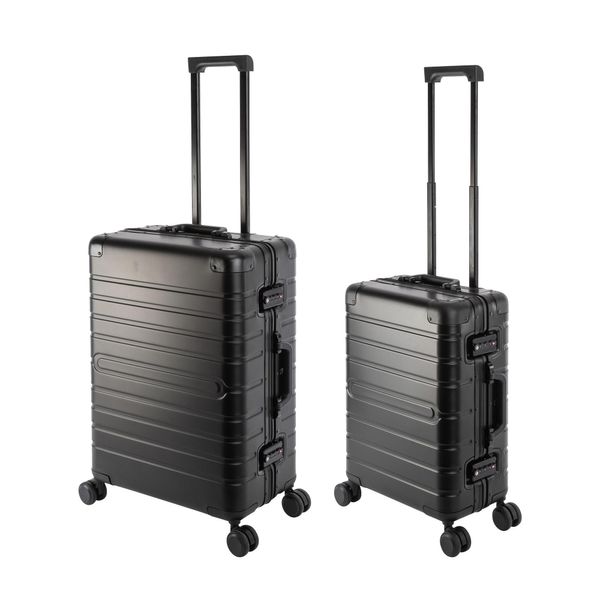 Travelhouse Oslo - Set Di 2 Valigie S+M - Alluminio Nero-image