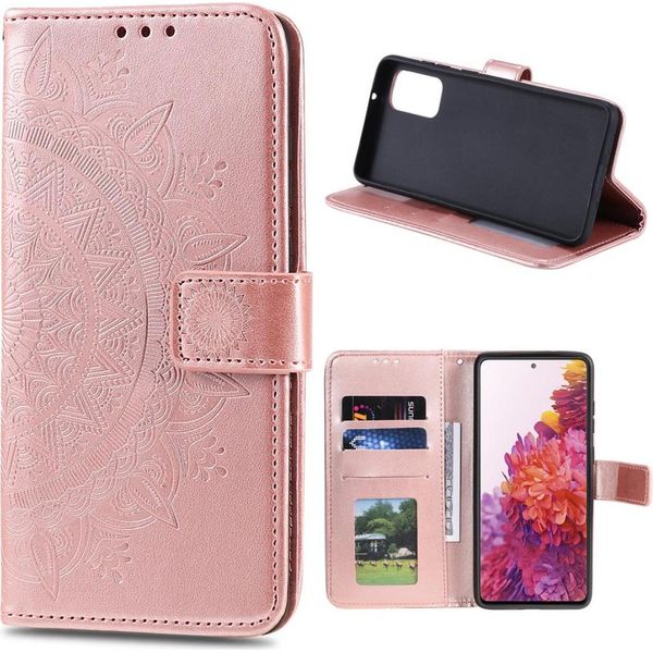 Custodia Per Samsung Galaxy S20 Fe Custodia Per Cellulare Flip Cover Mandala Rosegold-image