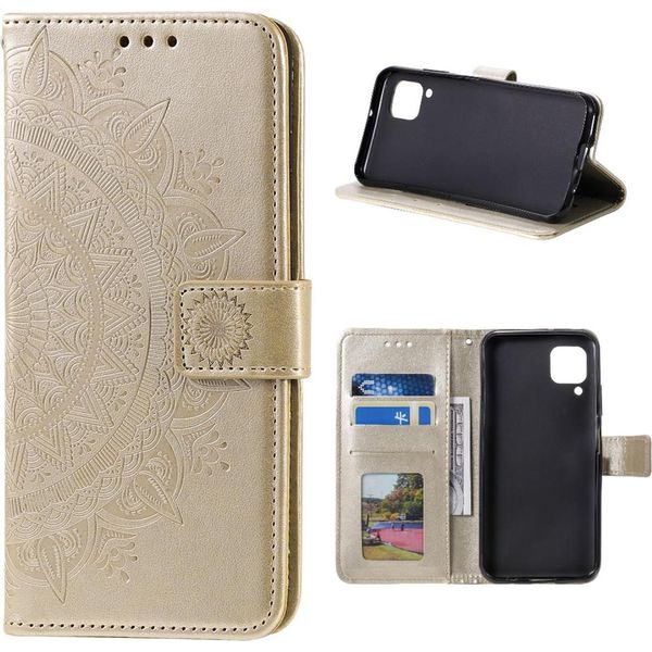 Custodia Per Samsung Galaxy A42 5G Custodia Del Telefono Cellulare Flip Cover Cover Protettiva Mandala Rosegold-image