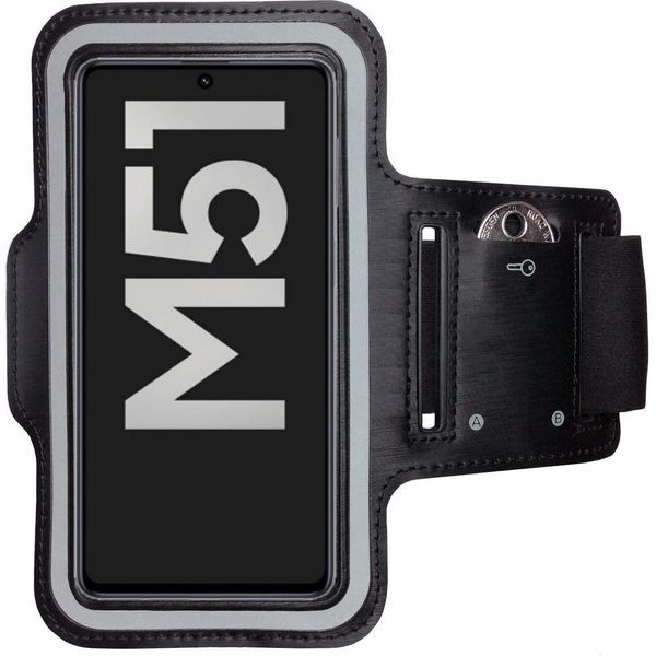 Fascia Da Braccio Per Samsung Galaxy M51 Custodia Per Telefono Cellulare Fitness Jogging Corsa Custodia Per Telefono Cellulare-image