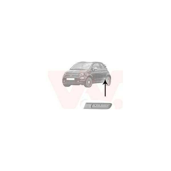 Van Wezel Listello Di Protezione Laterale Posteriore Sinistro 1604429 Per Fiat 500 (312) 500 C (312) Per Abarth 500 / 595 / 695 Hatchback (312)-image