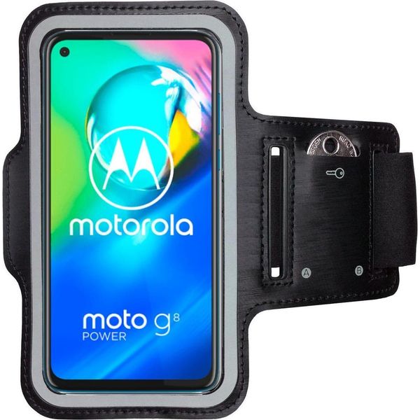 Fascia Da Braccio Sportiva Per Motorola Moto G8 Power Copertura Fitness Del Telefono Cellulare Fascia Da Braccio Da Corsa-image