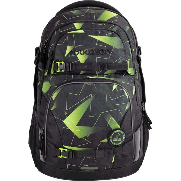 Coocazoo Zaino Della Scuola Porter School Backpack Lime Flash Nero-image