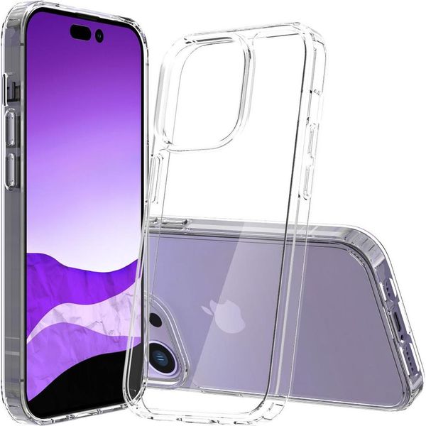 Custodia Per Apple Iphone 14 Pro Custodia Del Telefono Cellulare Hybrid Silicone Bumper Cover Trasparente-image
