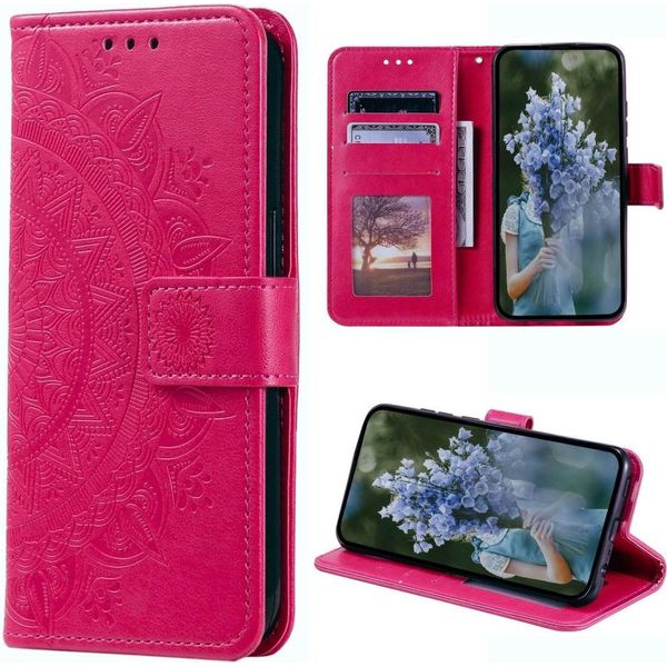 Custodia Per Samsung Galaxy S23+ Custodia Del Telefono Cellulare Flip Case Cover Bag Case Mandala-image