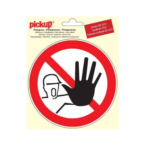 Pittogramma Del Pick-Up Rotondo 15 Cm Vietato Alle Persone Non Autorizzate-image