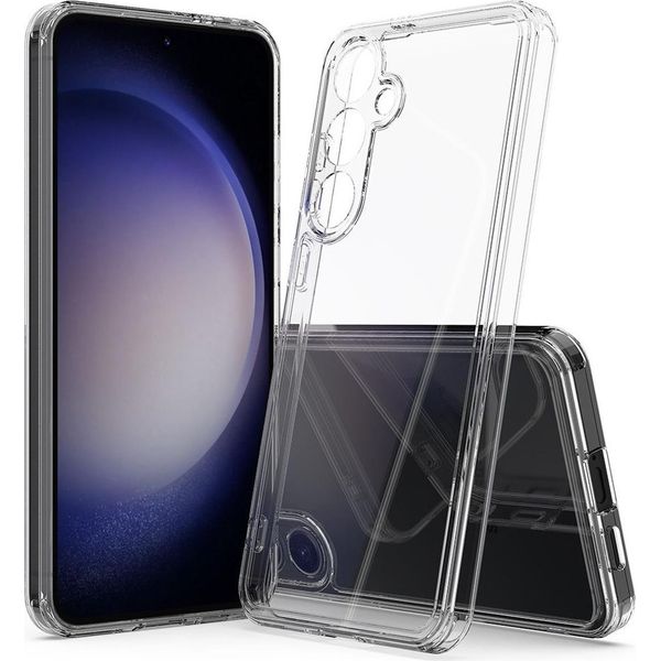 Custodia Per Samsung Galaxy S24+ Custodia Per Telefono Cellulare Hybrid Silicone Bumper Cover Clear-image
