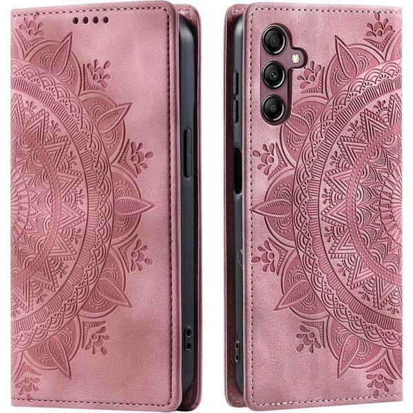 Custodia Per Samsung Galaxy S24 Custodia Per Telefono Cellulare Flip Case Cover Bag Case Mandala-image