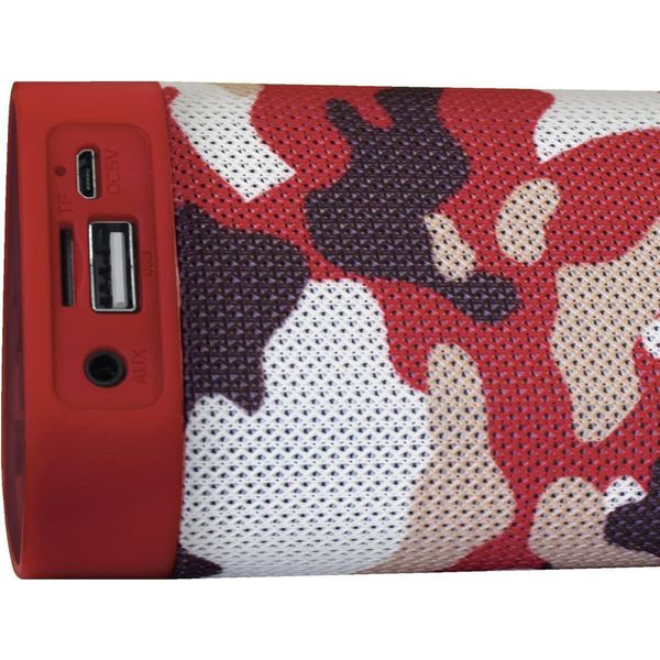 Techmade Soundbar TM-A15-CAMG Wireless Portatile Bluetooth Camouflage Rosso Per Pc E Tv-image