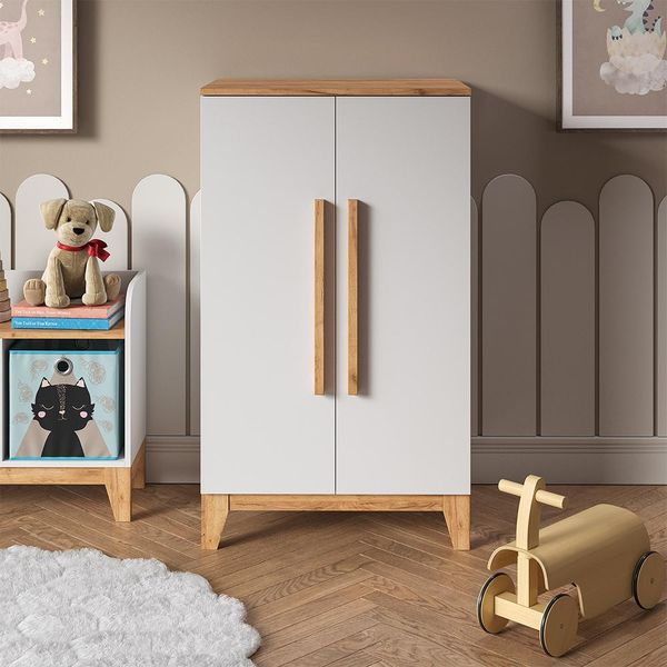 Vitalispa Armadio Per Bambini Malia, 70 X 120 Cm, Bianco/Artisan-image