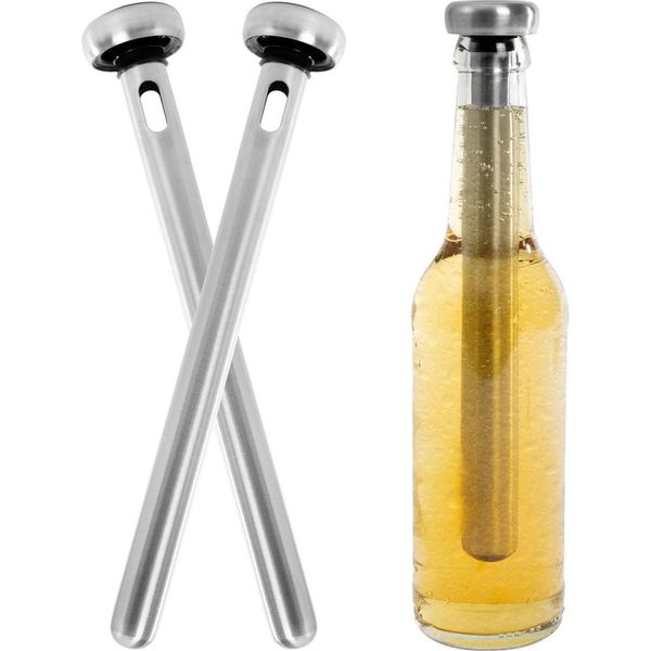 Raffreddatore Di Birra 2 X Acciaio Inox Birra Asta Di Raffreddamento Bottiglia Raffreddatore Birra Bottiglie Asta Di Raffreddamento Birra-image