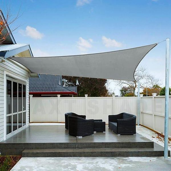 Vela Ombreggiante Impermeabile Axt Shade 4X5 M Rettangolare Grigio Chiaro-image