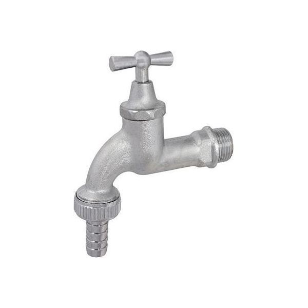 Js Auslaufventil Mit Metall-Sv Knebel-Ot,Schwer,3/4",Matt Chrom"-image