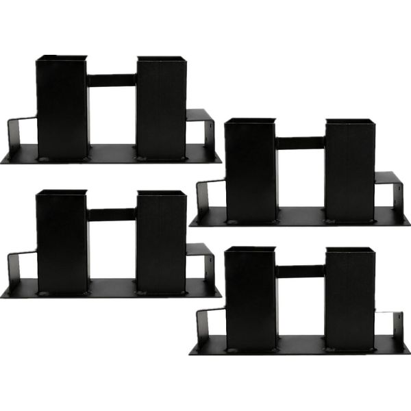 Jiubiaz 4Er Legno Accatastamento Aiuto Legna Da Ardere Scaffali Accatastamento Aiuto Legna Da Ardere Scaffale Legna Da Ardere Porta Legna Da Ardere Zincato Per Legna Da Ardere-image