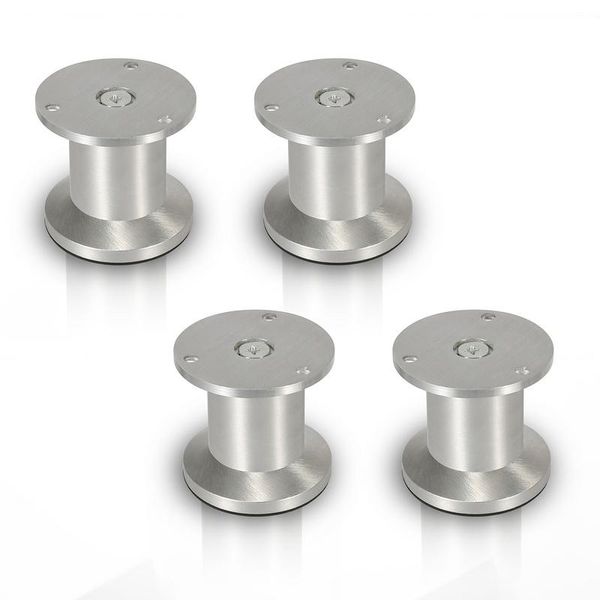 Yakimz 4X Piedini Per Mobili Piedini In Alluminio Diametro 40 Mm Altezza 60 Mm Nero Altezza Regolabile-image