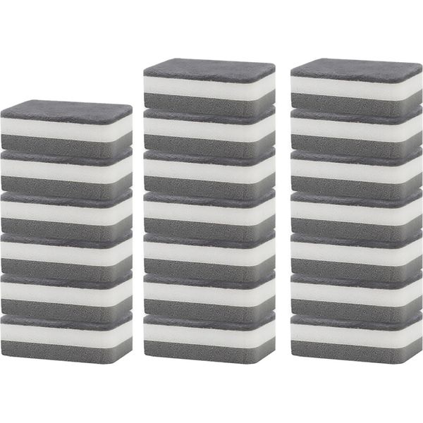 20PC Spugna Per Lavare I Piatti Spazzola Per Pentole A Doppia Faccia Per La Pulizia Della Casa Spugna Arrotondata A Tre Strati Per Pulire-image