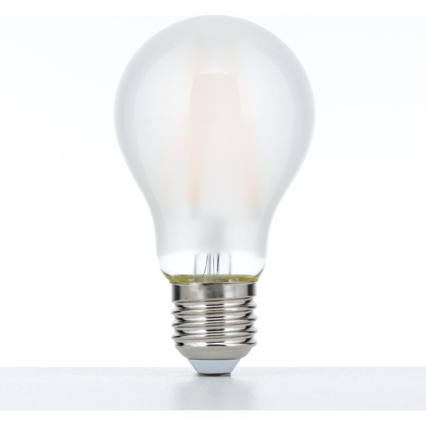 Lampadina Led E27 Lampada 8W 2700K 806 Lumen Forma Di Lampadina, Opaca, Bianco Caldo, Dimmerabile-image