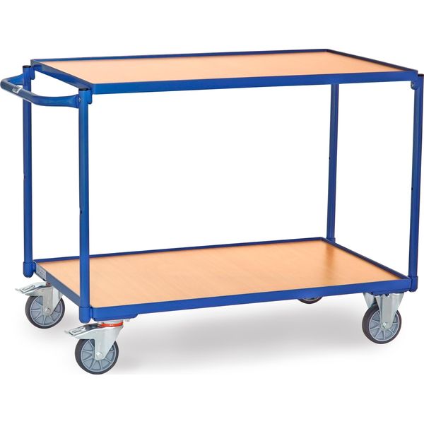 Carrello Da Tavolo Leggero Con 2 Ripiani Maniglia Orizzontale Lxl 1000 X 600 Mm-image