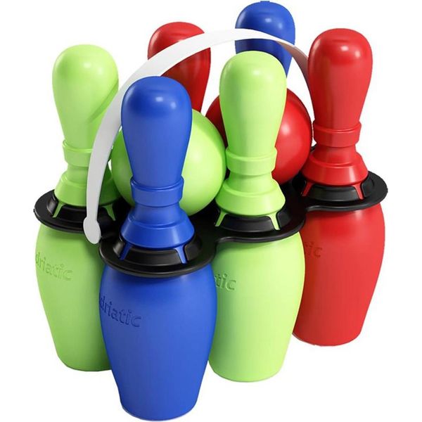 Set Di 8 Birilli | Birilli Per Interni Ed Esterni | Plastica | Rosso, Blu, Verde-image