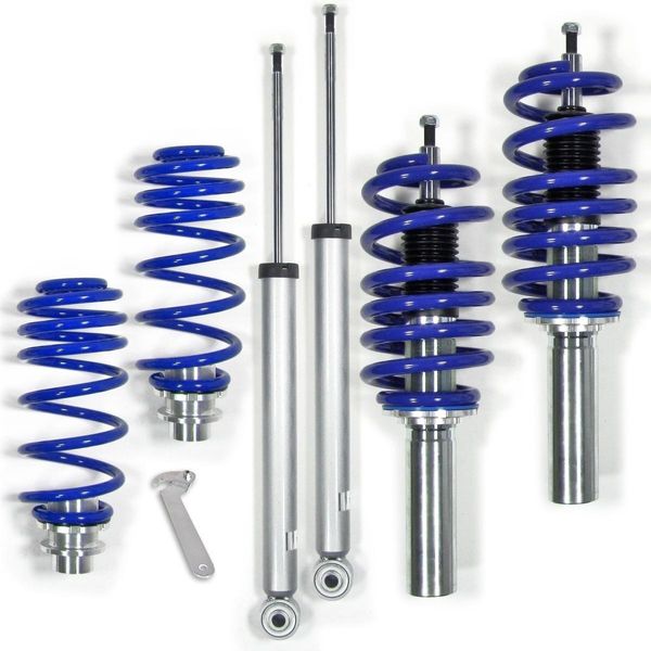 Sospensione Coilover Blueline Adatta Per Audi A5 Cabriolet 8F 1.8 Tfsi, 2.0 Tdi, 2.0 Tfsi, 2.7 Tdi, 3.0 Tdi, 3.2 Fsi Anno Di Costruzione 2009-2016, Compresi I Veicoli Con Trazione Integrale-image