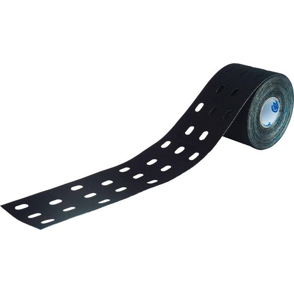 Cure Tape Punch, Nastro Kinesiologico, Nastro Sportivo, 5 M X 5 Cm, Impermeabile, Nero-image