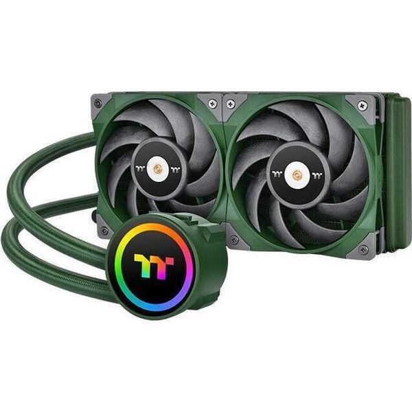 Thermaltake CL-W319-PL12RG-A - Raffreddatore A Liquido All-In-One - 12 Cm - 500 Rpm - 2000 Rpm - 22,3 Db - Verde-image