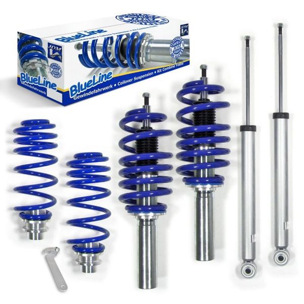 Sospensione Coilover Blueline Adatta Per Audi A4 B8 (8K2) 1.8 Tfsi, 2.0 Tdi, 2.0 Tfsi, 2.7 Tdi, 3.0 Tdi, 3.2 Fsi, 3.2 Fsi Anno Di Costruzione 2007 - 2011, Incl. Veicoli Con Trazione Integrale-image