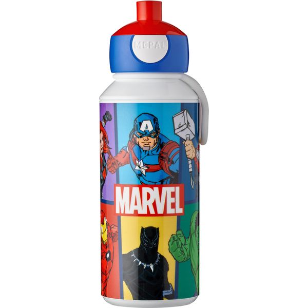 Mepal - Borraccia Pop-Up Campus - Borraccia Per La Scuola - Riutilizzabile - Senza Bpa E Lavabile In Lavastoviglie - 400 Ml - Vendicatori-image