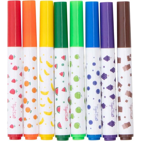 Pastelli Profumati Tiger Tribe - 8 Pezzi Di Divertimento Da Colorare Per I Bambini-image