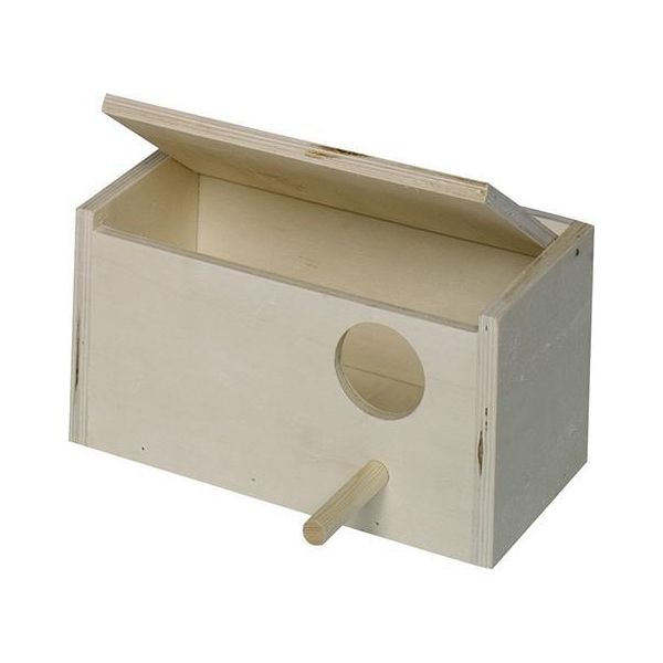 Cassetta Nido Per Pappagallini Nobby 21 X 13X X 12,5 Cm, Foro A Destra-image