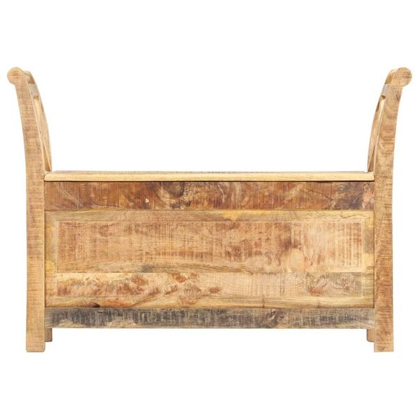 Syfax™ Panca Per Ingresso 103X33X72 Cm In Legno Massello Di Mango-image