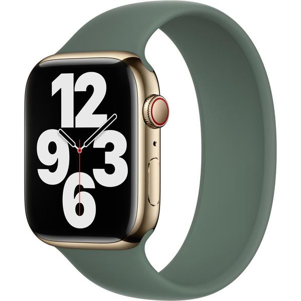 Cinturino Apple Solo In Silicone Per Apple Watch | 44/45/46/49 Mm - Taglia 12 - Eucalipto-image