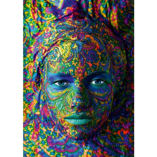 Bluebird Puzzle Face Art - Ritratto Di Donna - 1000 Pezzi-image