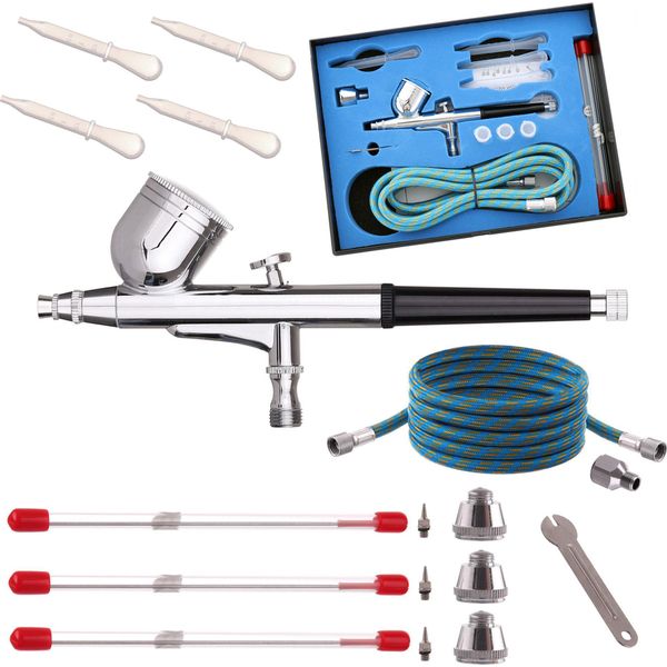 Set Per Aerografo Con 4 Ugelli E Tubo Flessibile Tc Technic BD-130K-image