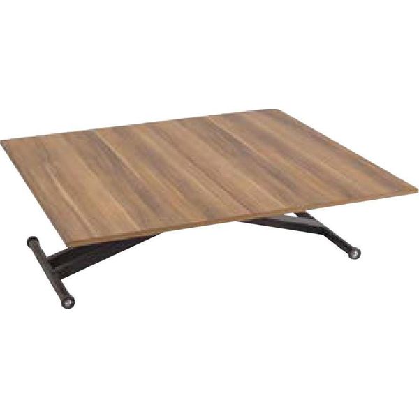 Tavolo Da Pranzo Tavolo Da Caffè Tavolo Allungabile In Legno Marrone Tavolo Da Caffè 120 Cm-image