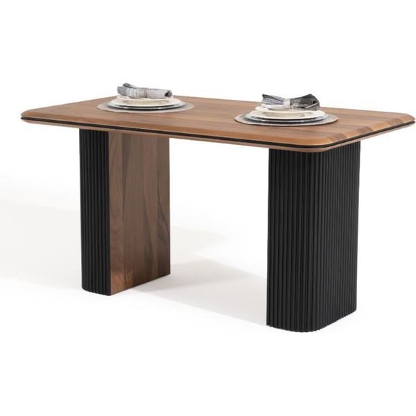 Tavolo In Legno Tavolo Da Sala Da Pranzo Tavolo Da Pranzo 140 Cm Tavolo Legno Marrone Sala Da Pranzo-image