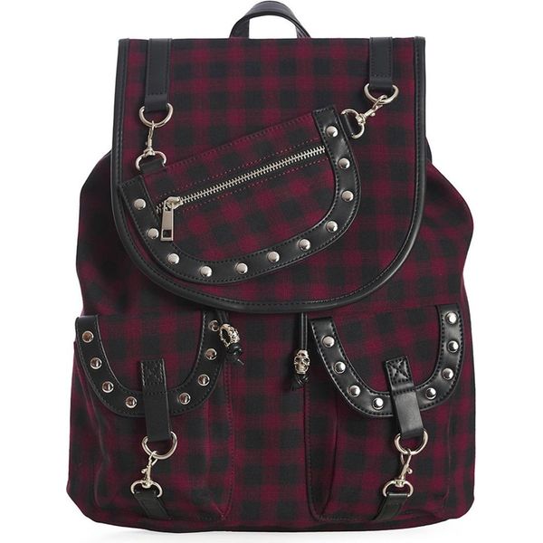 Zaino Alternativo Banned - Yamy Tartan Burgunder-image