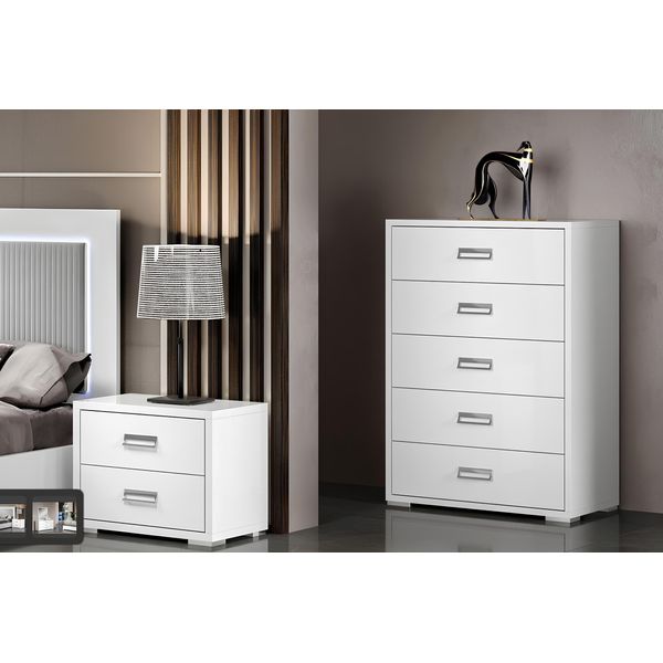 Cassettiera Di Design Cassettiere Mobili In Legno Mobile Alto Bianco Credenza Moderna-image