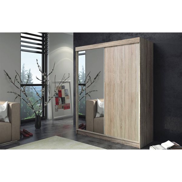 Armadio Armadio Alto Armadio Moderno Beige Armadi In Legno Camera Da Letto Nuovo-image