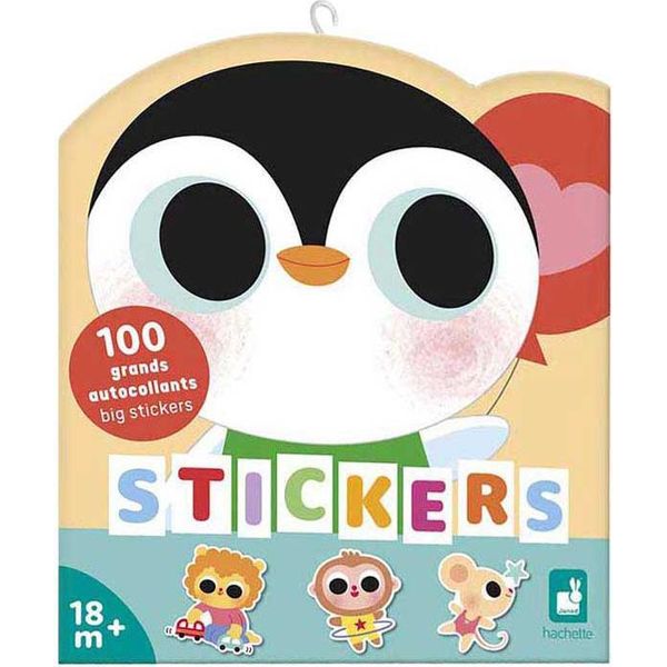 Janod 100 Adesivi In Fogli Baby Animals Multicolore Multicolore Taglia Unica-image