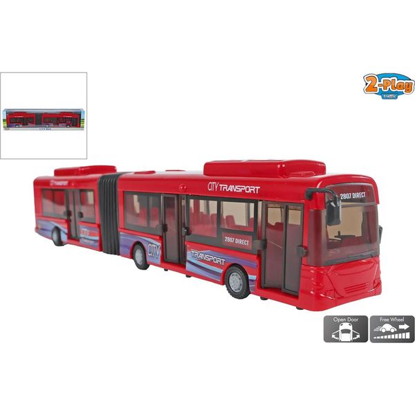 Armonica Giocattolo Bus 39 Cm Plastica Multicolore-image